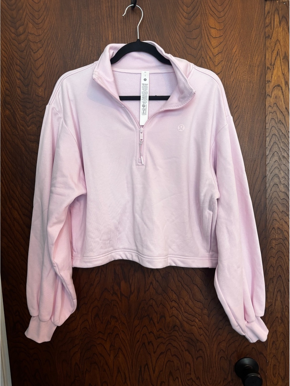Lululemon Pink Half-Zip Pullover Sweatshirt Size SP
